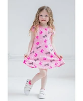 Barbie Girls French Terry Skater Dress Pink Toddler| Child