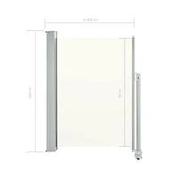 vidaXL Patio Retractable Side Awning 39.4"x118.1