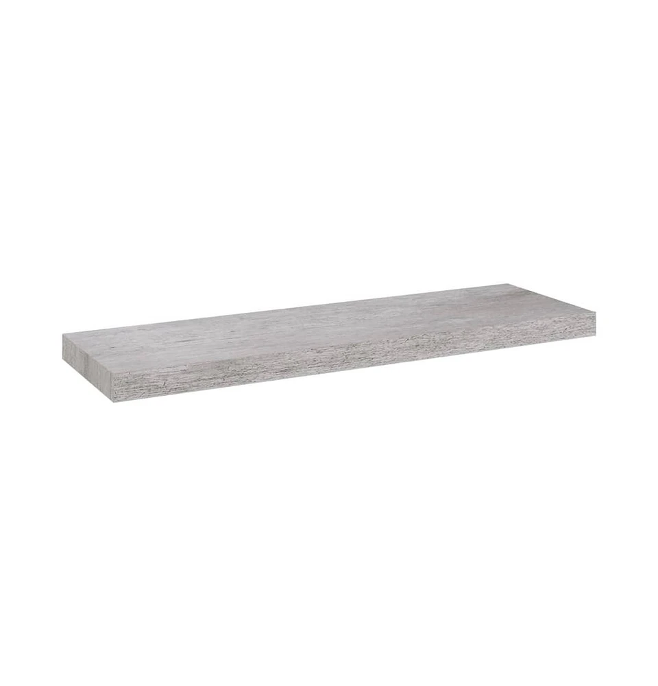 vidaXL Floating Wall Shelf Concrete Gray 31.5"x9.3"x1.5" Mdf