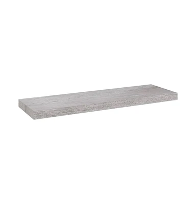 vidaXL Floating Wall Shelf Concrete Gray 31.5"x9.3"x1.5" Mdf
