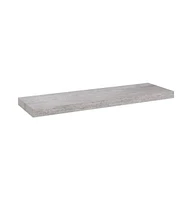 vidaXL Floating Wall Shelf Concrete Gray 31.5"x9.3"x1.5" Mdf