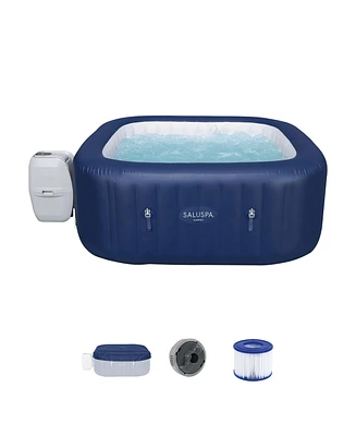 Bestway SaluSpa Hawaii AirJet Inflatable Hot Tub with EnergySense Cover, Blue