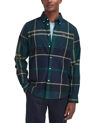 Barbour Men's Dunoon Tailored-Fit Tartan Button-Down Twill Shirt