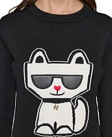 Karl Lagerfeld Paris Petite Kool Choupette Sweater