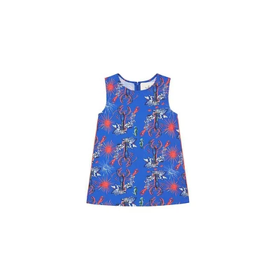 Vild House of Little Lab No.8 - Rare Living Lobsters, Organic Cotton Woven Dress