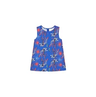 Vild House of Little Lab No.8 - Rare Living Lobsters, Organic Cotton Woven Dress