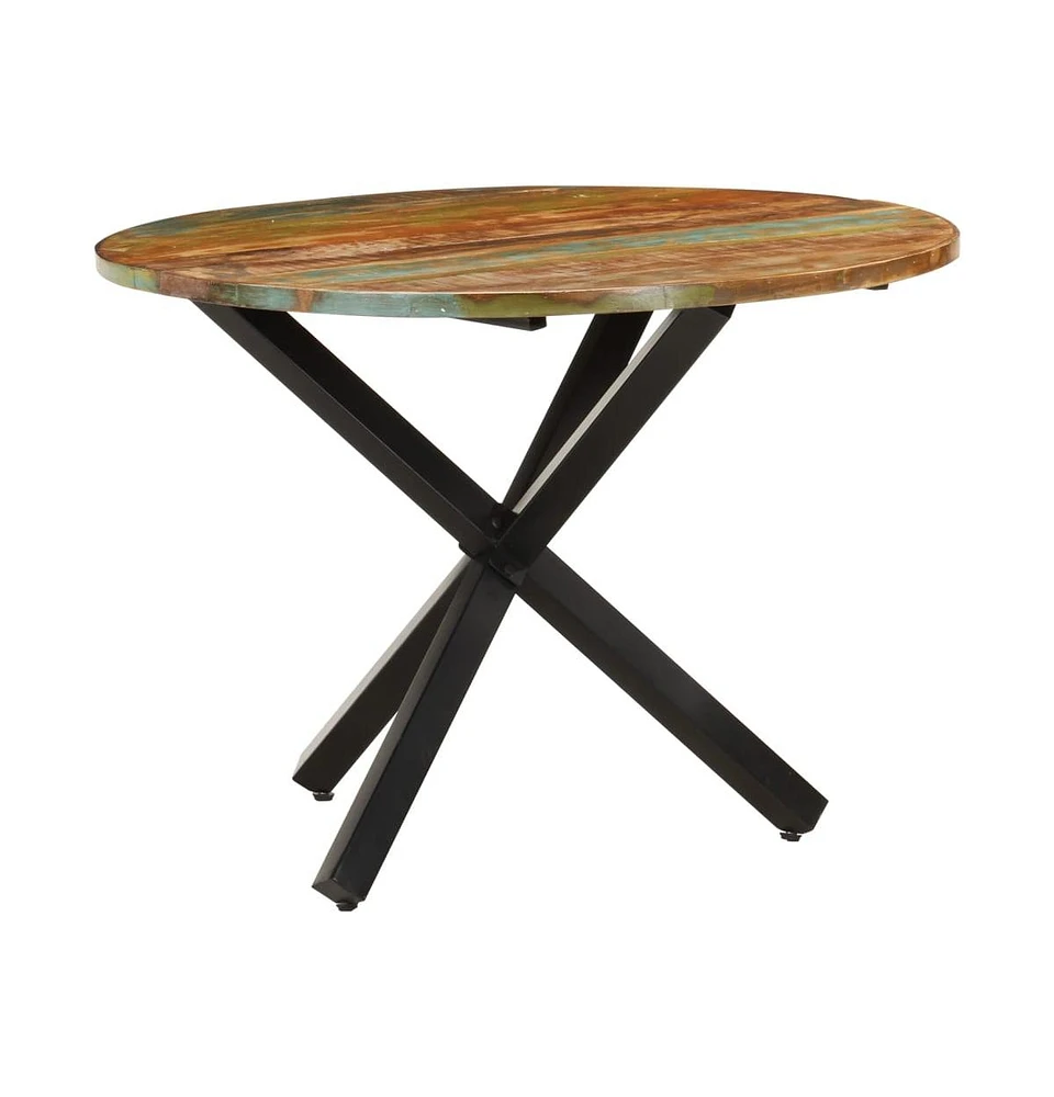 vidaXL Dining Table Round 39.4"x39.4"x29.5" Solid Reclaimed Wood