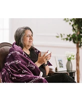 Chanasya Premium Healing Warm Hugs Caring Gift Blanket - for Positive Energy Love Support Comfort Strength Cancer Chemo Surgery Get Well