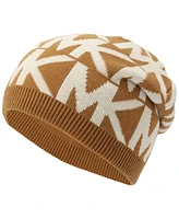 Michael Kors Major Mk Repeating Logo Knit Beanie