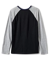 Lands' End Big Boys Husky Henley Shirt