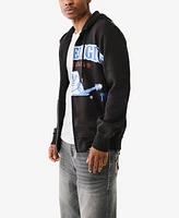 True Religion Men's Raw Exaggerated Icon Zip Hood