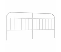 Metal Headboard White 76"