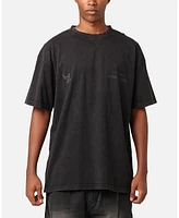 The Anti Order Men's Project T-Shirt, Black Acidwash