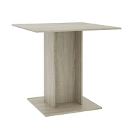 vidaXL Dining Table Sonoma Oak 31.5"x31.5"x29.5" Engineered Wood