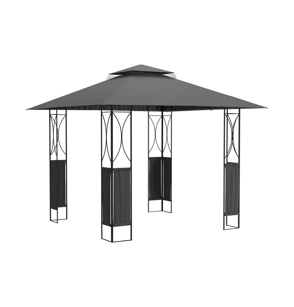 vidaXL Gazebo with Roof Anthracite 118.1"x118.1"x106.3" Steel