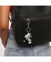 Peanuts Snoopy Pave 3D Bling Keychain - Bag Charm, Backpack Accessories, Travel Collectible Gift Keychains