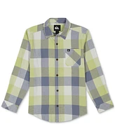 Quiksilver Big Boys Mother Fly Loose-Fit Check Button-Down Flannel Shirt