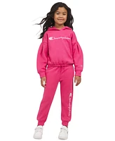 Champion Little Girls 2-Pc. Fleece Logo Hoodie & Joggers Set