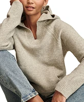 Lucky Brand Women's Long Sleeve Hooded Sweater