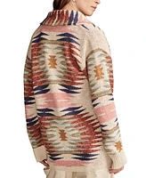 Lucky Brand Women's Southwestern Printed Button-Front Cardigan