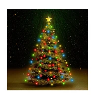 vidaXL Christmas Tree Net Lights with 210 LEDs Colorful 82.6"