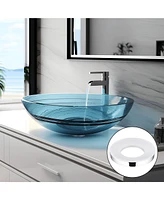 Aquaterior Pop Up Drain without Overflow w/ Mounting Ring for Countertop Sink