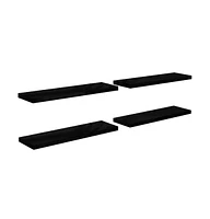 vidaXL Floating Wall Shelves pcs High Gloss 47."x9.3"x1.5" Mdf