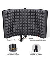 Yescom Studio Microphone Isolation Shield Acoustic Foam Panel Sound Absorbing Recording Panel