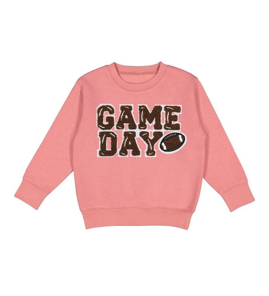 Sweet Wink Toddler Girls Game Day Patch Sweatshirt