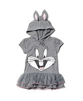 Looney Tunes Toddler Girls Bugs Bunny Cosplay T-Shirt Dress and Leggings Outfit Set to