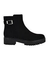 Calvin Klein Women's Kalonie Almond Toe Lug-Sole Casual Booties