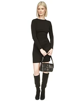 Michael Kors Women's Asymmetrical Ruched Mini Dress