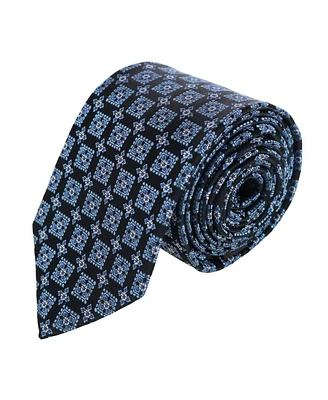 Trafalgar Men's Azzimato Diamond Stately Silk Necktie