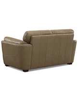 Korder Leather Loveseat, Created for Macy's