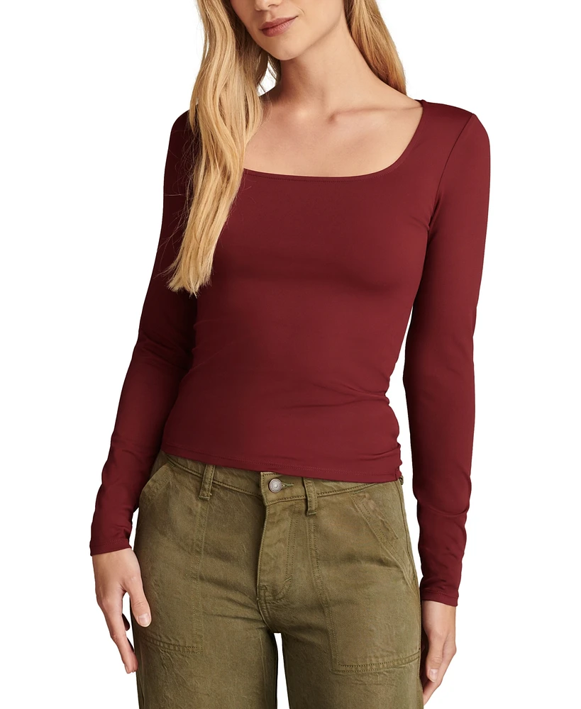 Lucky Brand Women's Contour Long-Sleeve Top