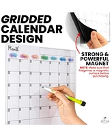 Zulay Kitchen Magnetic Dry Erase Calendar Whiteboard Kit For Fridge