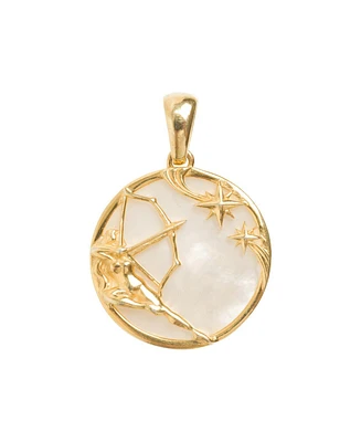 Freya Rose Sagittarius, Gold Zodiac Pendant