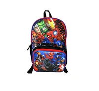 Marvel Avengers Spider-Man Thor Hulk 16" Backpack & Insulated Lunch Bag - Assorted pre