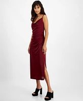 Bar Iii Women's Cowlneck Sleeveless Midi Dress, Created for Macy's