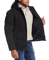 Weatherproof Men's Quilted Puffer Jacket with Attached Hood