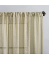 Archaeo Slub Textured Cafe Curtain Valance, 56" x 14"