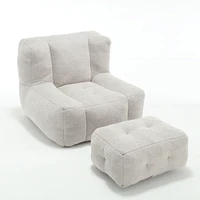 Streamdale Furniture Ultra-Comfy Bean Bag Chair with Ottoman for Relaxation