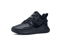 Shoes for Crews Men's Brakly, Men's, Women's, Unisex Slip Resistant Work Shoes, Water Sneakers, Black 4.5 / Women's 6