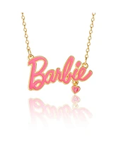 Barbie Flash Yellow Gold Plated Logo Necklace