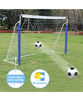 Streamdale Furniture Kids Soccer Goals for Backyard Portable Youth Soccer Goal with Net 8x5 Ft