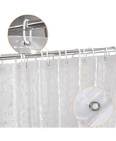 Cowin Shower Curtain Liner Waterproof 3D Water Cube Clear 78" x 72"