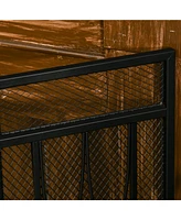 Streamdale Furniture 3-Panel Fireplace Screen with Metal Mesh