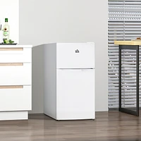 Compact 3.2 Cu.Ft Mini Fridge with Adjustable Shelf, Thermostat, Reversible Door
