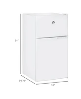 Streamdale Furniture Compact 3.2 Cu.Ft Mini Fridge with Adjustable Shelf, Thermostat, Reversible Door