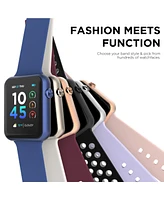 iTouch Air 4 Unisex Plum Silicone Smart Strap Smartwatch 41mm